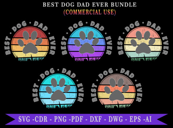 Best Dog Dad Ever Retro Sunset BUNDLE Review