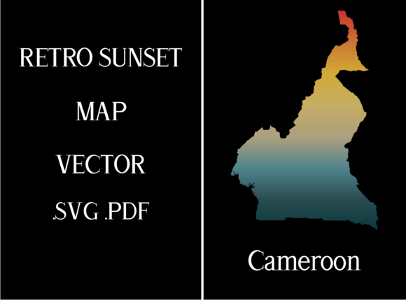 Cameroon Retro Sunset Map: A Designer's Real-World Review