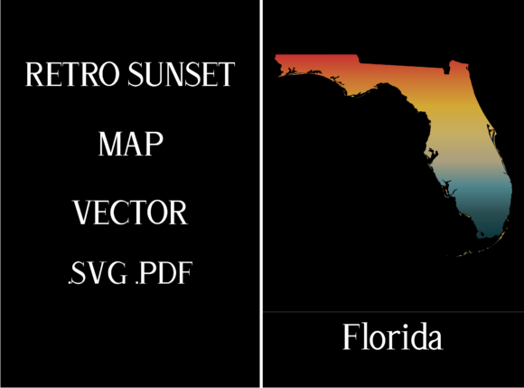 Florida Retro Sunset Map Review