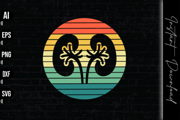 Kidney Organ Transplant Vintage Retro Design Review