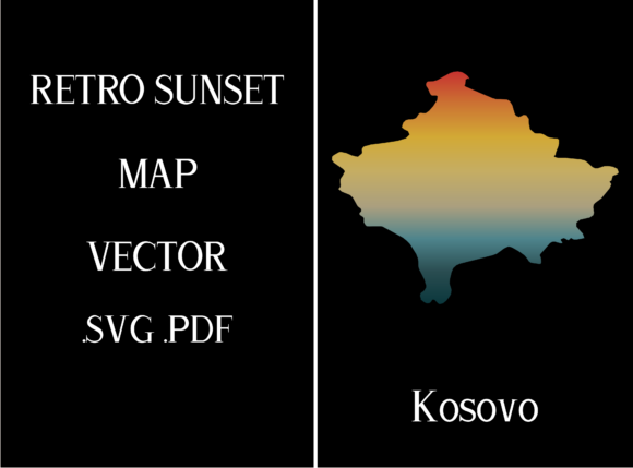 Kosovo Retro Sunset Map Review