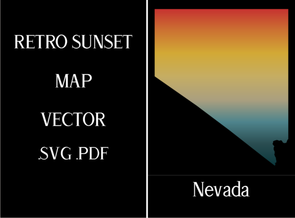 Nevada Retro Sunset Map: A Designer's Real-World Review