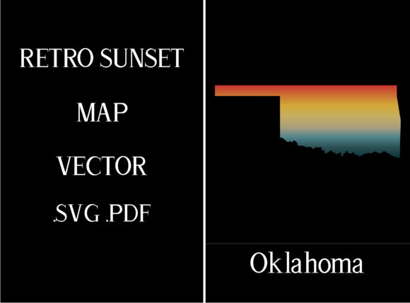 Oklahoma Retro Sunset Map Embroidery Review