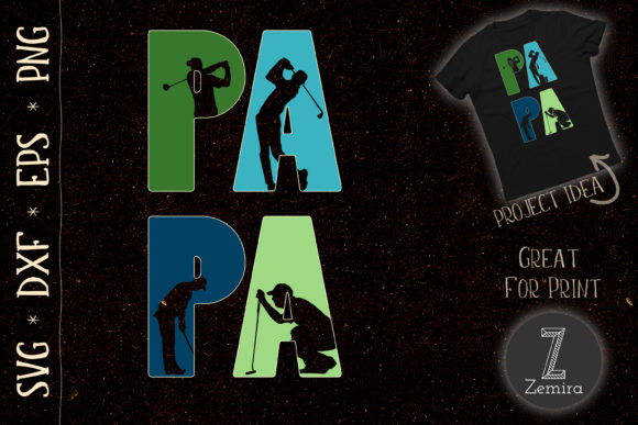 Retro Golfing Papa Golfer SVG Review
