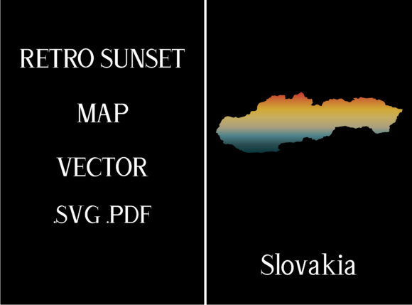 Slovakia Retro Sunset Map Review