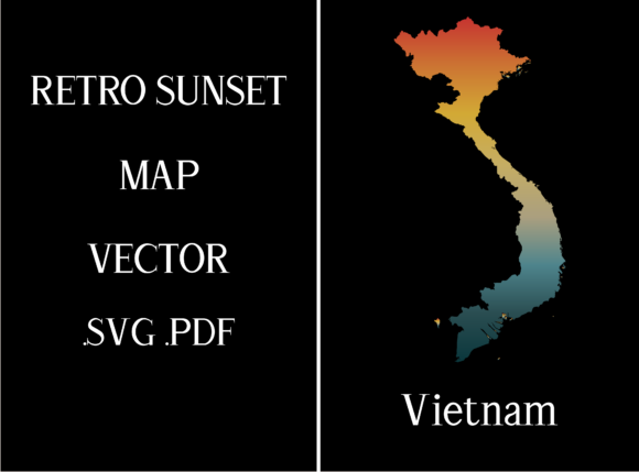 Vietnam Retro Sunset Map: A Designer's Review