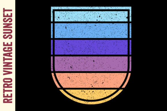 Vintage Retro Sunset Striped 70s, Svg Review