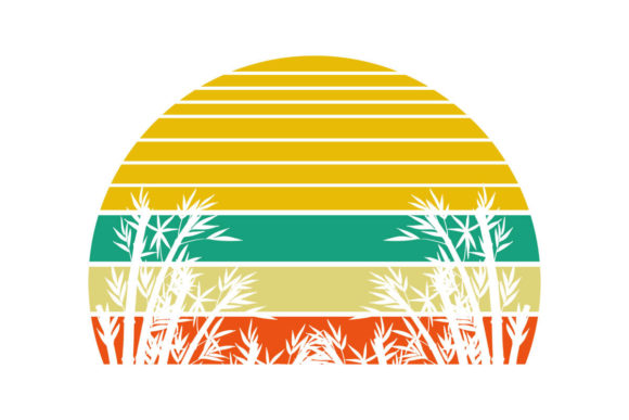 Wheat Grass Retro Vintage Sunset PNG SVG Review