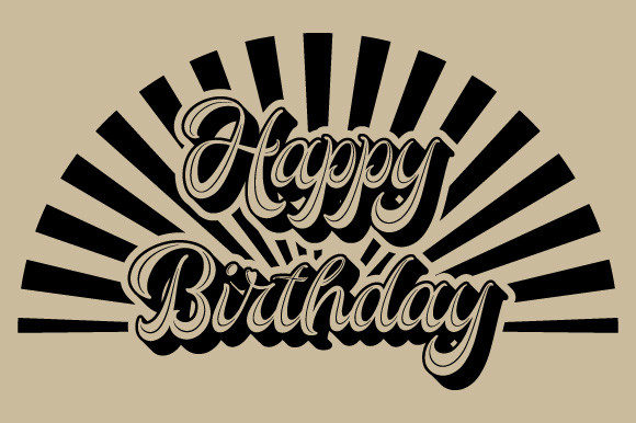Why Retro Happy Birthday Sunburst SVG EPS Stands Out
